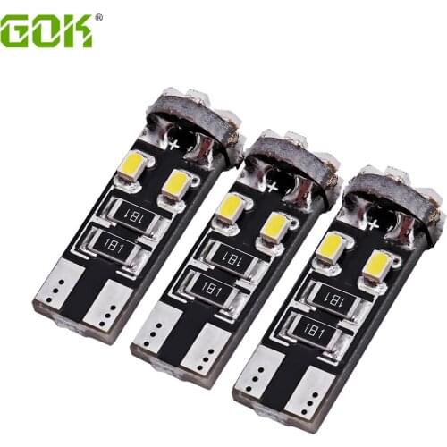 4pcs/lot Super Bright Super Bright T10 10SMD LED 3020 1206 chip smd t10 10led Auto Car led Canbus White Light car styling