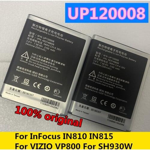 UP120008 2100mAh Battery For InFocus IN810 IN815 For SHARP SH930W For VIZIO VP800 Cell Phone Batterie