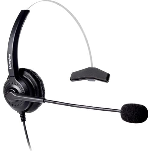 Free Shipping RJ9/RJ10/ RJ12 Plug Headset Noise Canceling Microphone Call Center Headphones