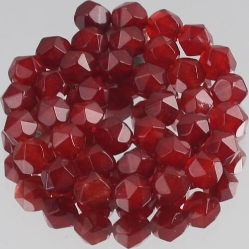 Natural Faceted Red Agates Onyx Stone Loose Spacer Beads for Jewelry Making DIY Bracelet Necklace 15" 6/8/10mm Wholesale