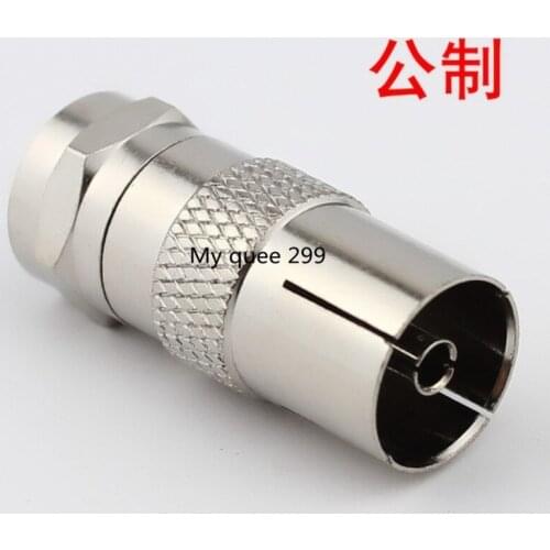 All-copper cable TV conversion joint British internal screw thread TV connector FJ/FK