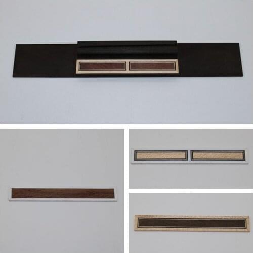 1PCS Guitar Bridge Under Code Decorative Applique 80mm*12mm*1.5mmPure Bone Inlaid Hard Maple/Rosewood Wood For Guitarra Parts