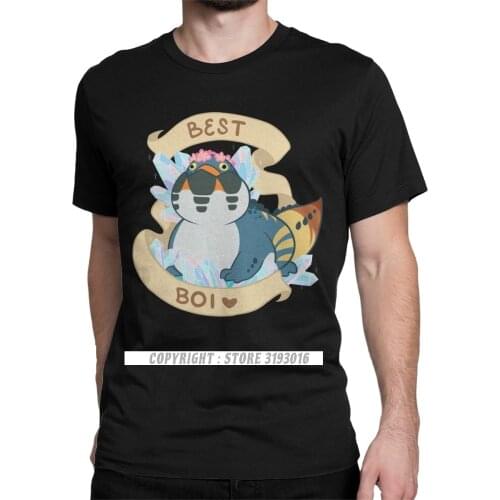 Free Coupons Mens Tee Shirt Dodogama Best Boi Monster Hunter World T-Shirt Men Rathian Dragon Game Camisas Tshirts