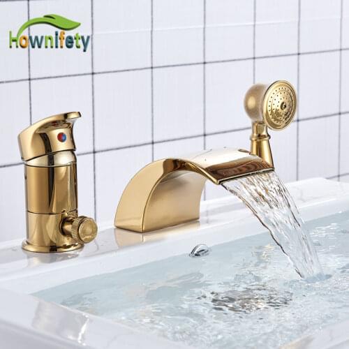 Hownifety Pull-out Bath Mixers With Shower Head