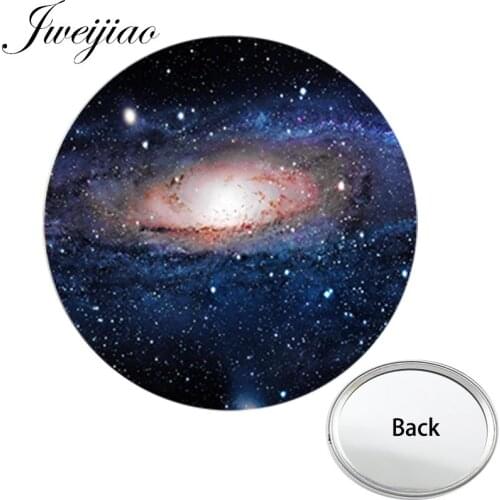 Youhaken Love The Galaxy Art Photo One Side Mini Pocket Mirror Stars stargazer Portable Makeup Vanity Hand Travel Purse Mirror