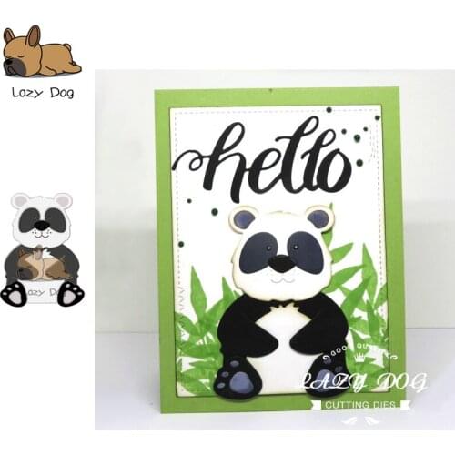 Lovely Panda Animal Metal Cutting Dies Scrapbooking Stencil Decorative Craft Embossing Die Cuts Card Making New Dies For 2019