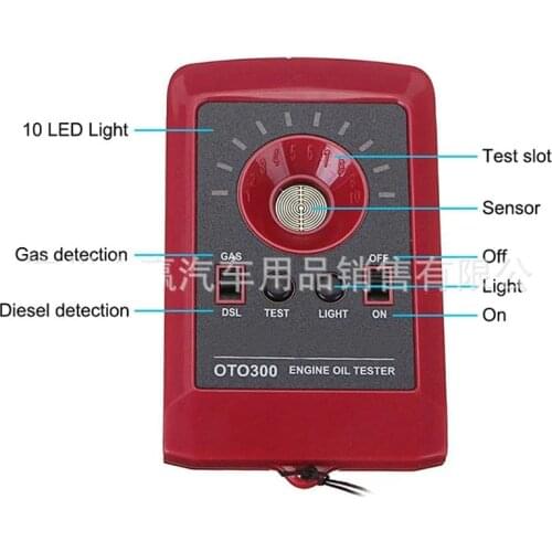 Mini Digital Automobile Oil Quality Detector Engine Tester Gasoline Diesel Analyzer OTO300 12v Automobile Oil Quality Detector