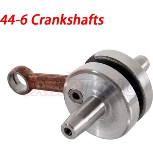 Motorcycle parts 2 stroke 49cc 44-6 Full Circle Crank for pocket bike scooter engine Crankshafts Mini dirt ATV Quads