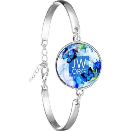 2020 New Arrival JW.ORG Chain Bracelet Steampunk Jehovahs Witnesses Glass Photo Cabochon Punk Bangle Jewelry Gift
