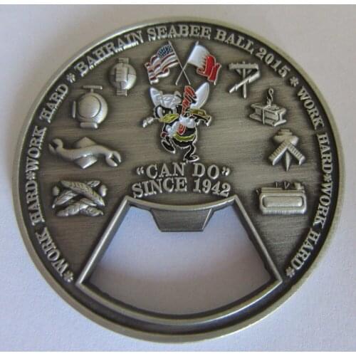 Wholesale cheap electroplating paint opener coin