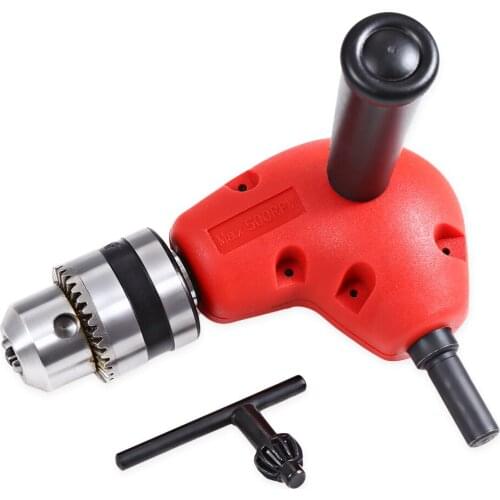 90 Degree Right Angle Dril Adapter Professional Three Jaw Chuck Metal Gear Accessory Tool 1-10mm Round Shank Drill bits Tools