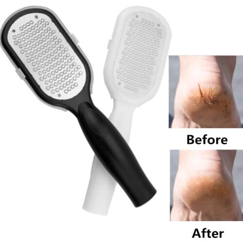 1pc Foot Scraper Pedicure Foot File Callus Dead Skin Remover Stainless Steel Portable Rasp Colossal Foot Grater Wet Dry Foot Too