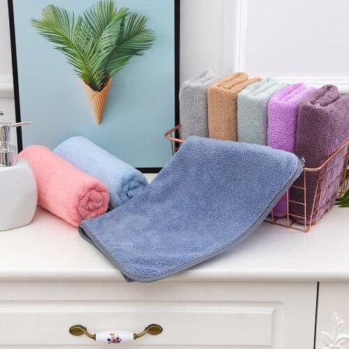Quick Dry Microfiber Coraline Face Edging Towel Absorbent Thicker Wipe Table Kitchen for Kids Adult Women Cleaning Towels