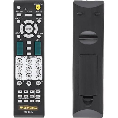 IR 433MHz AV Receiver Remote Control 10M Distance Transmission RC-682M Controller for RC-681M RC-606S RC-607M SR603 SR502 SR504