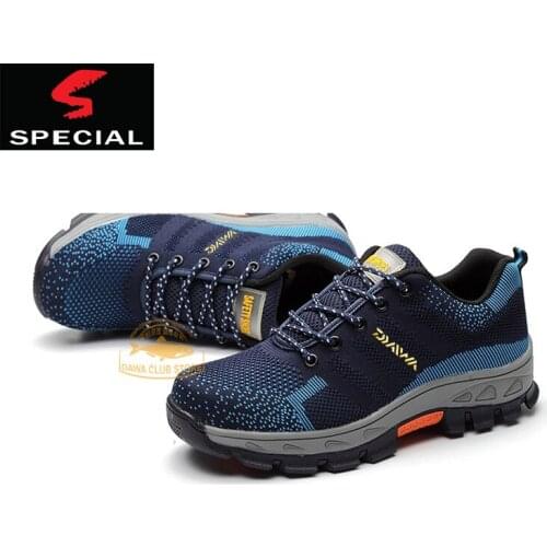 2020 DAIWA Fishing Shoes Mens Outdoor on Foot Sports Shoes Fly Woven Anti-smashing Anti-piercing Protective Non-slip Shoes