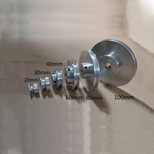 Aluminum Alloy Single Groove Pulley, Spindle Motor Pulley, Model Transmission Wheel
