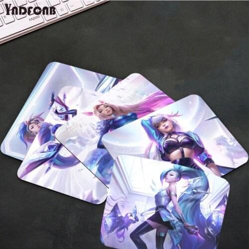 YNDFCNB Vintage Cool LOL KDA Customized MousePads Computer Laptop Anime Mouse Mat Top Selling Wholesale Gaming Pad mouse