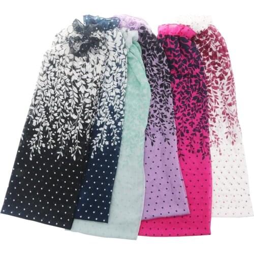 Women Leaf Dot Print Summer Beach Long Sleeve Sunscreen Cardigan Cover Up Shawl