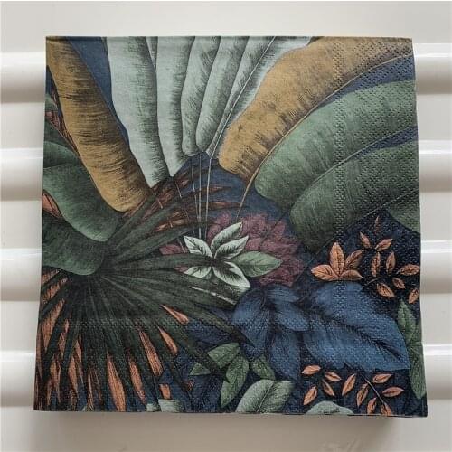 Decoupage paper napkins elegant tissue vintage towel flower Mango birthday wedding party home beautiful serviettes decor 20