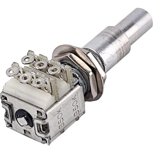 1pc Guitar Mini Dual Pots Concentric Potentiometer B50K High-grade Metal