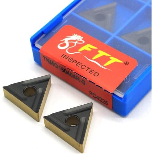 10pcs TNMG160404 R-S PC4225 Carbide Inserts High Quality Turning Knife Blade CNC Lathe Metal Plate Cutting Tool for steel