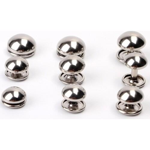 500 sets Double Domed Cap Rivet Mushroom Stud Rapid Leathercraft Crafts Bag Clothes Bracelet