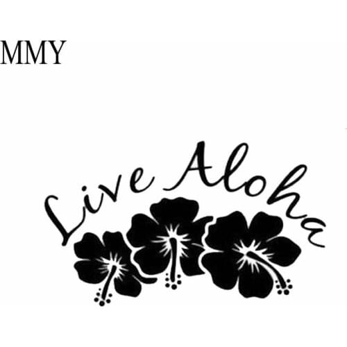 6" Wide Live Aloha Hawaii Ohana Peace Love Car Sticker Bumper Window Vinyl Decal