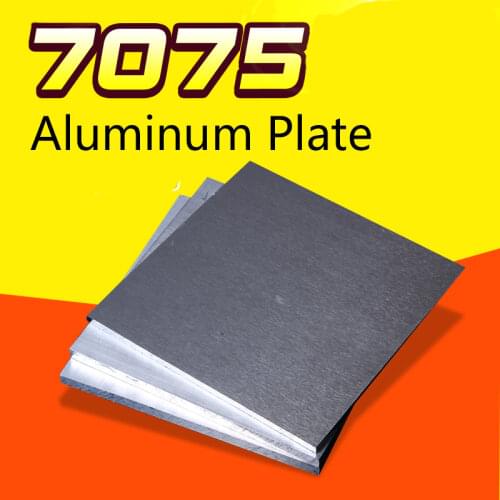 7075 Aviation Aluminum Alloy Plate Sheet Thicked Super Hard Block CNC Lathe Processing Thickness 15/20/25/30mm 100*100/150*150mm