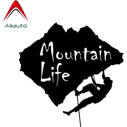 Aliauto Exquisite Car StickerEnjoy A Good Mountain Life Climbing Vinyl Waterproof Reflective Decoration Decal,14cm*13cm