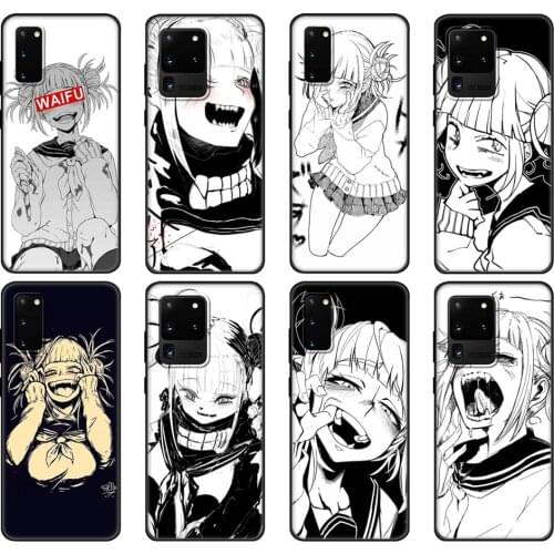 Black tpu Case For Samsung galaxy S20 /S20 PLUS/S20 ultra/S20+ /S20FE back cover Anime Himiko Toga Boku