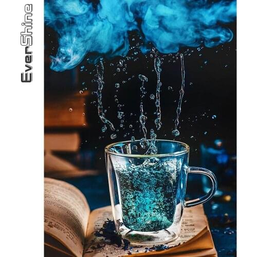 Evershine 5D DIY Diamond Embroidery Cup Landscape New Arrival Diamond Painting Water Rhinestone Mosaic Book Handmade Hobby