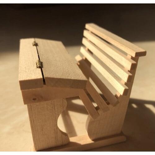 G05-X5037 children baby gift Toy 1:12 Dollhouse mini Furniture Miniature rement DIY wooden color school dest 1pcs