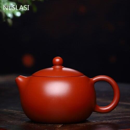 Yixing tea pot purple clay Xishi teapot beauty kettle Raw ore Purple mud Handmade Tea set Customized 188 ball hole filter 200ml