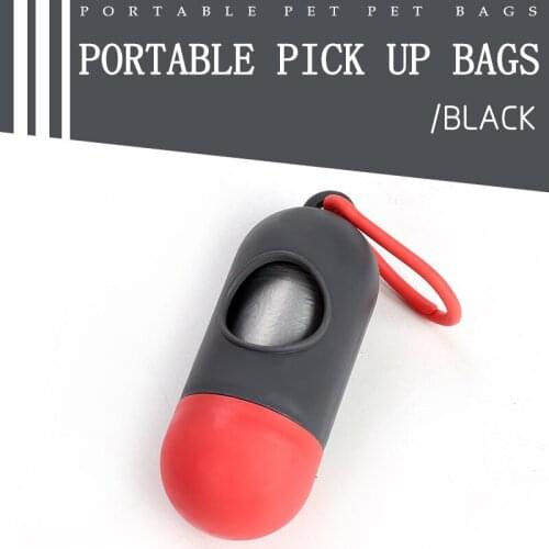 Dog Poop Bag Dispenser Carrier Holder Waste Bags Biodegradable Pet Puppy Waste Litter Box Random Color Dog Products