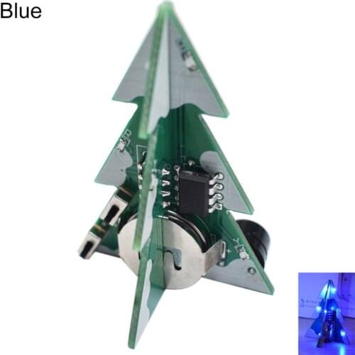 3D Mini PCB Stereo Christmas Tree DIY Music Kit Circuit Electronic DIY Kits Gift