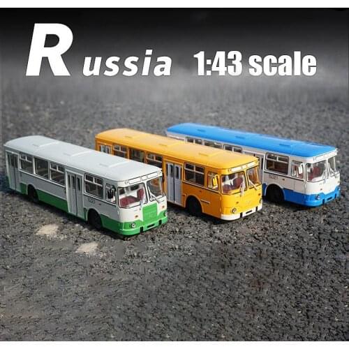 1:43 Scale Alloy Bus SSM LIAZ 677m Bus Simulation Metal Diecasts Toy Vehicles High Quality Car Model Toys for Kids Children Gift