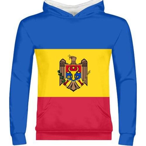 MOLDOVA male diy free custom made name number mda zipper sweatshirt nation flag md republic country college print photo clothing
