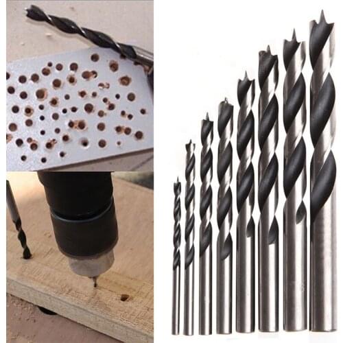 8Pcs/set 3mm-10mm High Carbon Steel Woodworking Metal Wood Drill Bits Kits Accessories