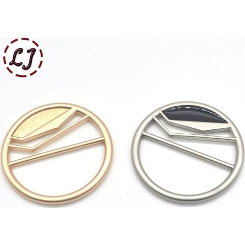 New High quality fashion Belt Buckles 2pcs/lot 4CM round metal buckle for wind coat bag decoration crafts DIY sewing accessories