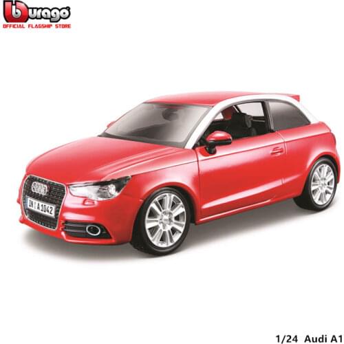 Bburago 1:24 NEW Audi A1 alloy racing car Alloy Luxury Vehicle Diecast Pull Back Cars Model Toy Collection Gift