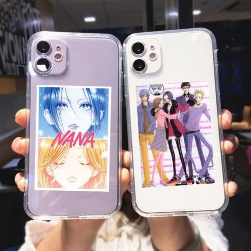 Cute NaNa Osaki Transparent Phone Case For iPhone 11 Pro MAX 12 XR XS 7 SE2020 X 8 6 Plus Japan Anime Soft Silicone Cover Fundas