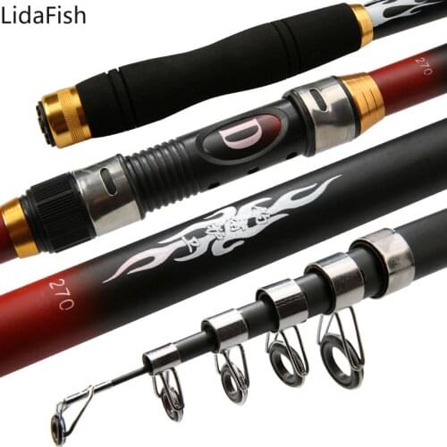 FRP Material Fishing Rod High Quality 2.1m - 3.6m Telescopic fishing rod Carp Spinning Fishing Rod Fishing Tackle