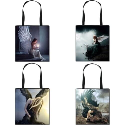 Angel Dreaming Over The fashion Totes Women Handbag Large Capacity Shoulder Bag for Travel Ladies Shopping Bag best gift