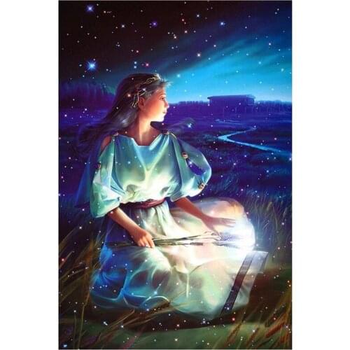 New 5D Diy Full Square/Round Diamond Painting “Stars & Girls" 3D Embroidery Cross Stitch Rhinestone Mosaic Home Decor YC176