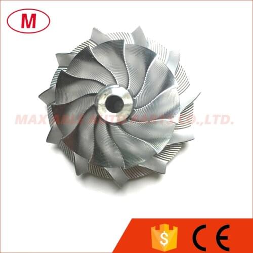 GT15-25 38.62/52.00mm 11+0 blades High Performance Turbo Billet Compressor wheel/Aluminum2618/Point Milling comprssor wheel
