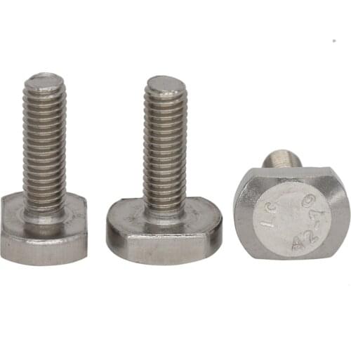 M6 M6*16/20/25/30/35/40 M6x16/20/25/30/35/40 304 Stainless Steel 304ss T Shape Square Hammer Head Screw T-head Bolt