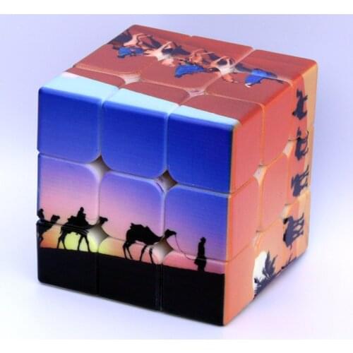 Magic Cube Magnetique Puzzle Cube Educational Gift Toys UV Printing Desert Camel Neo Cube Stress Reliever Toys Speed Cube