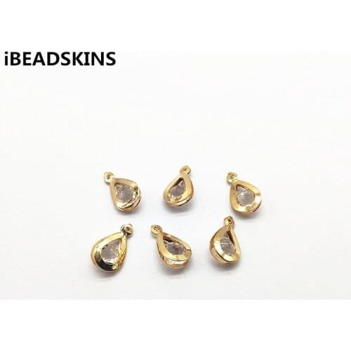 New arrival! 17x10mm 200pcs Rhinestone Drop Shape charm for Earrings parts Necklace Accessories hand Made Earrings Jewelry DIY