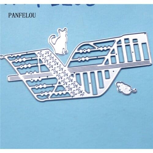 PANFELOU Metal craft The Animal slope paper die cutting dies for Scrapbooking/DIY Easter wedding Halloween cards