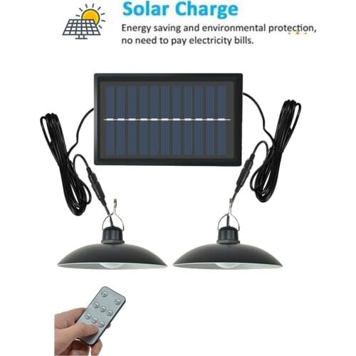 Retro Lampshade Solar Pendant Light LED Outdoor Indoor Solar Power Lamp 9.8FT Cord Sunlight Pendant Ceiling Porch Home Garden Ya